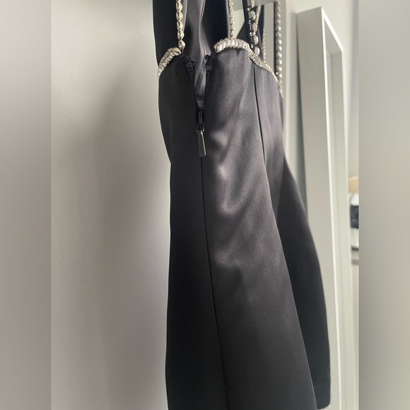 Area Crystal Embellished Satin Mini Dress- Never Worn! - Picture 6 of 9